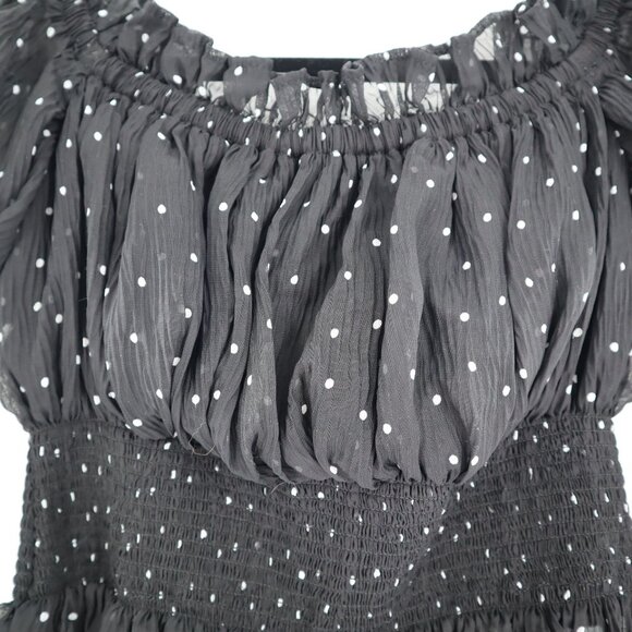 Endless Rose Sheer Top Womens XS Black Fairy Grunge Witchy Whimsigoth Romantic - Picture 9 of 9